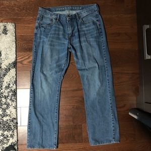Original Straight Blue Jeans from AEO